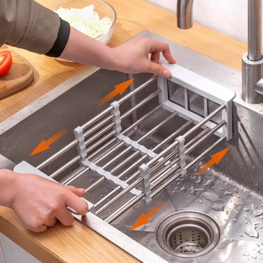 Adjustable Stainless Steel Drain Rack - All-In-One Store Pakistan