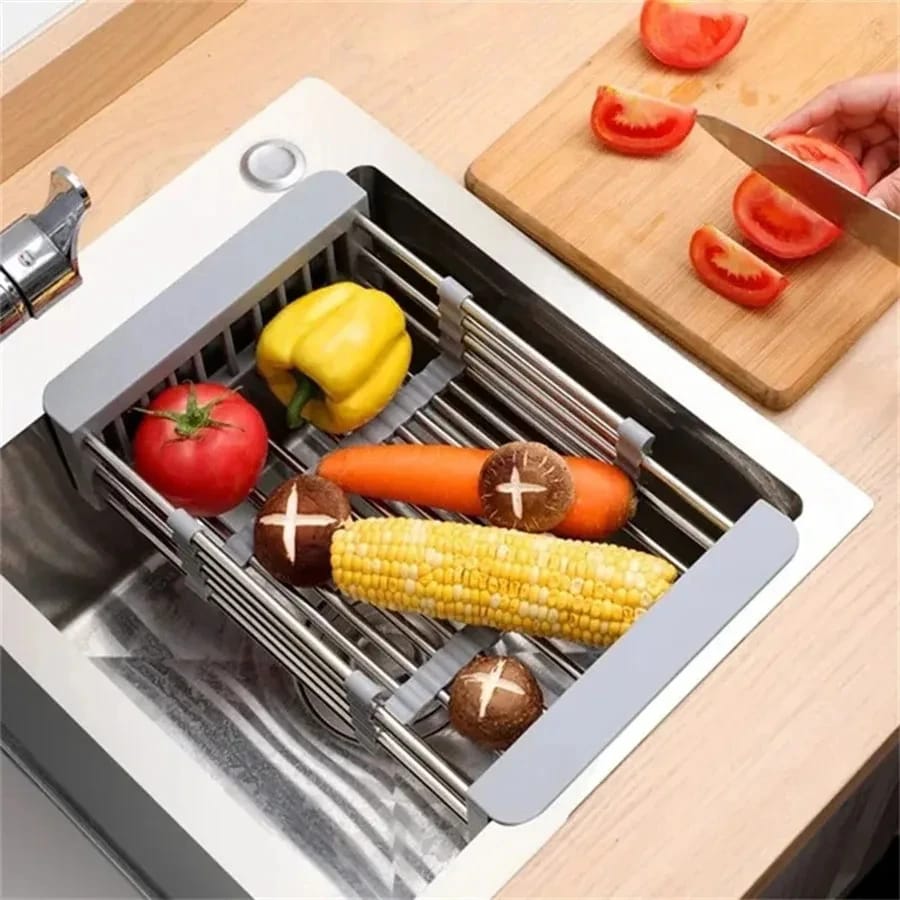 Adjustable Stainless Steel Drain Rack - All-In-One Store Pakistan
