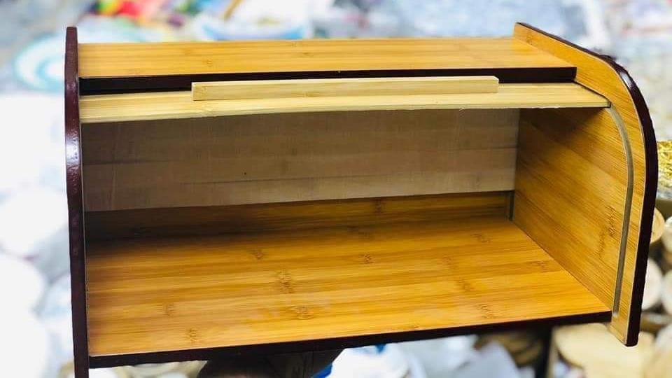 Wooden Bread Storage Box - All-In-One Store Pakistan