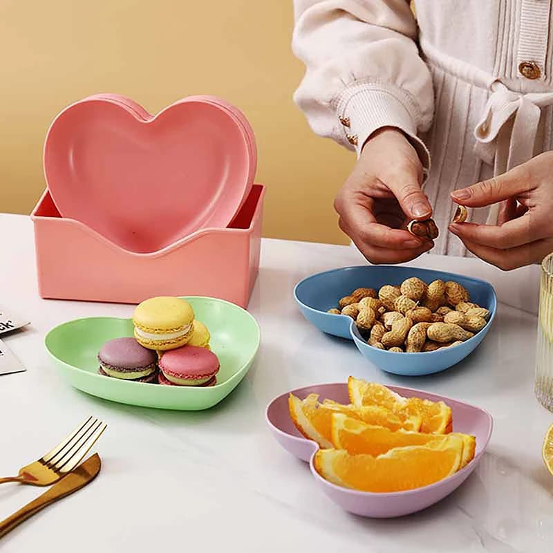 Heart Shaped Plate (Pack Of 8) - All-In-One Store Pakistan