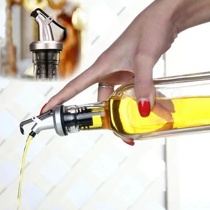 2-piece Glass Oil Bottle - All-In-One Store Pakistan