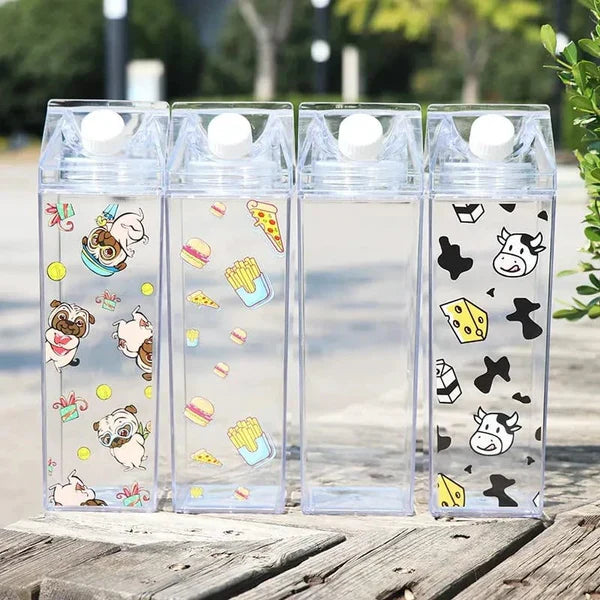 Multipurpose Creative Square Plastic Bottle - All-In-One Store Pakistan