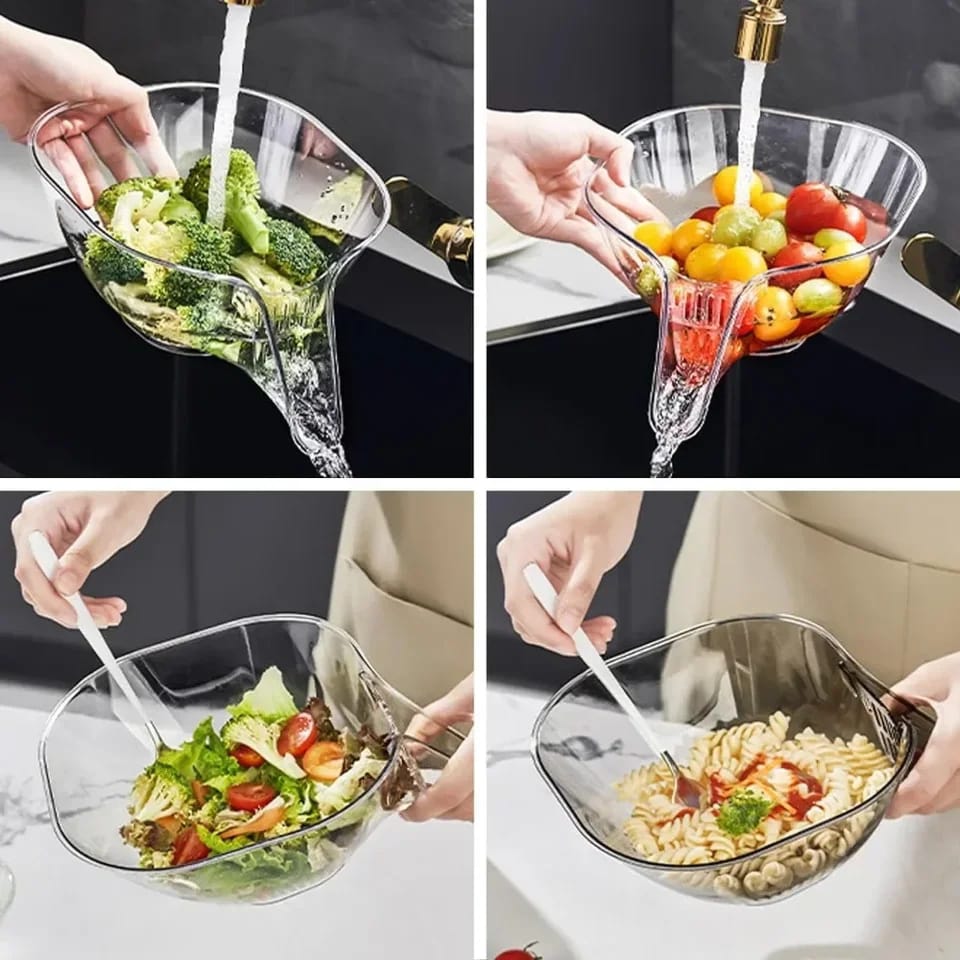 Clear Multi-functional Drain Basket - All-In-One Store Pakistan