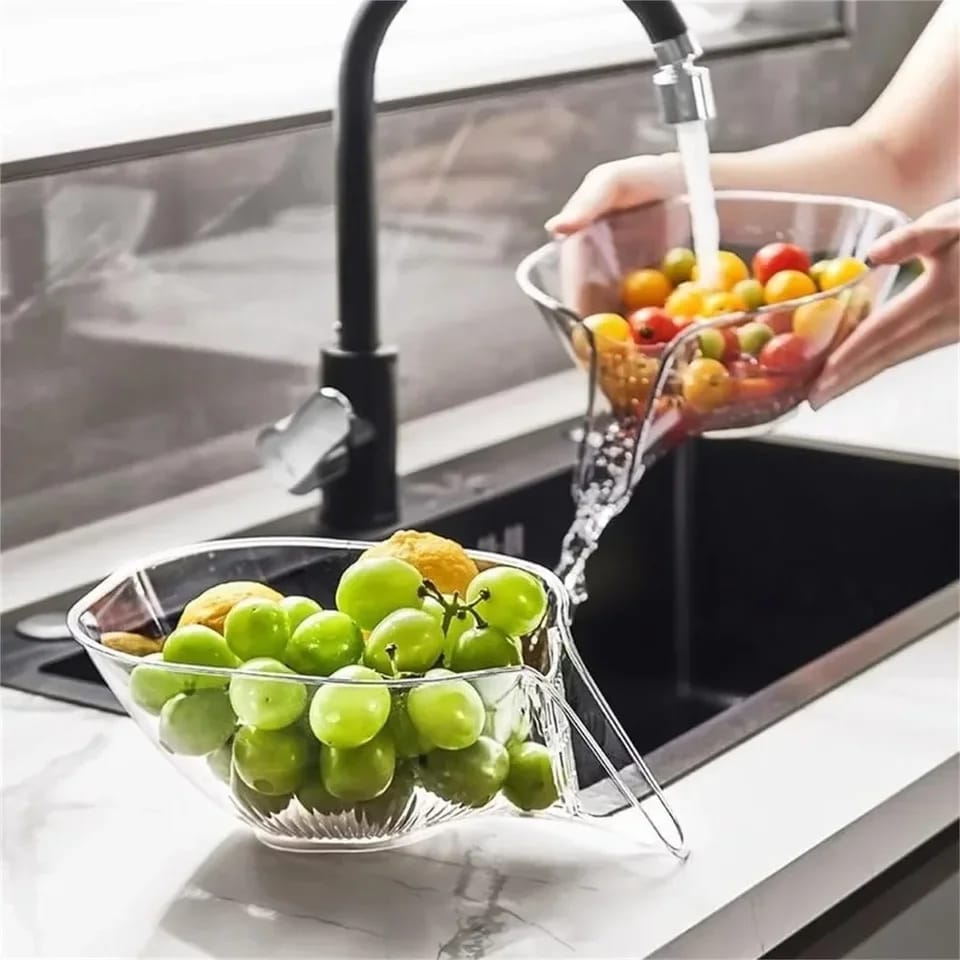 Clear Multi-functional Drain Basket - All-In-One Store Pakistan