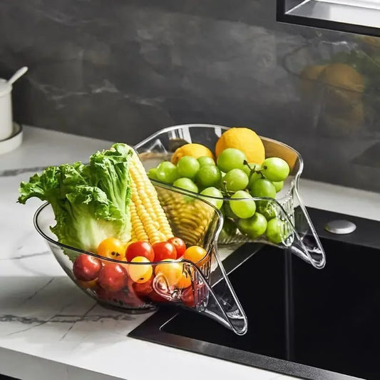 Clear Multi-functional Drain Basket - All-In-One Store Pakistan
