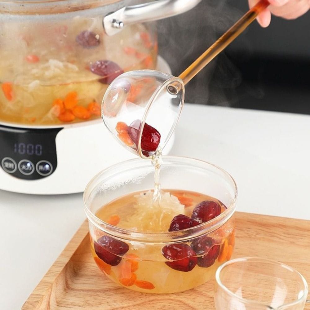 Crystal Clear Colored Glass Soup & Dessert Ladles - All-In-One Store Pakistan
