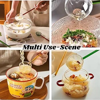 Crystal Clear Colored Glass Soup & Dessert Ladles - All-In-One Store Pakistan
