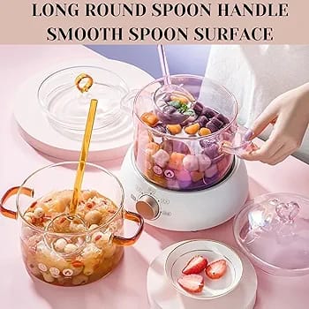 Crystal Clear Colored Glass Soup & Dessert Ladles - All-In-One Store Pakistan