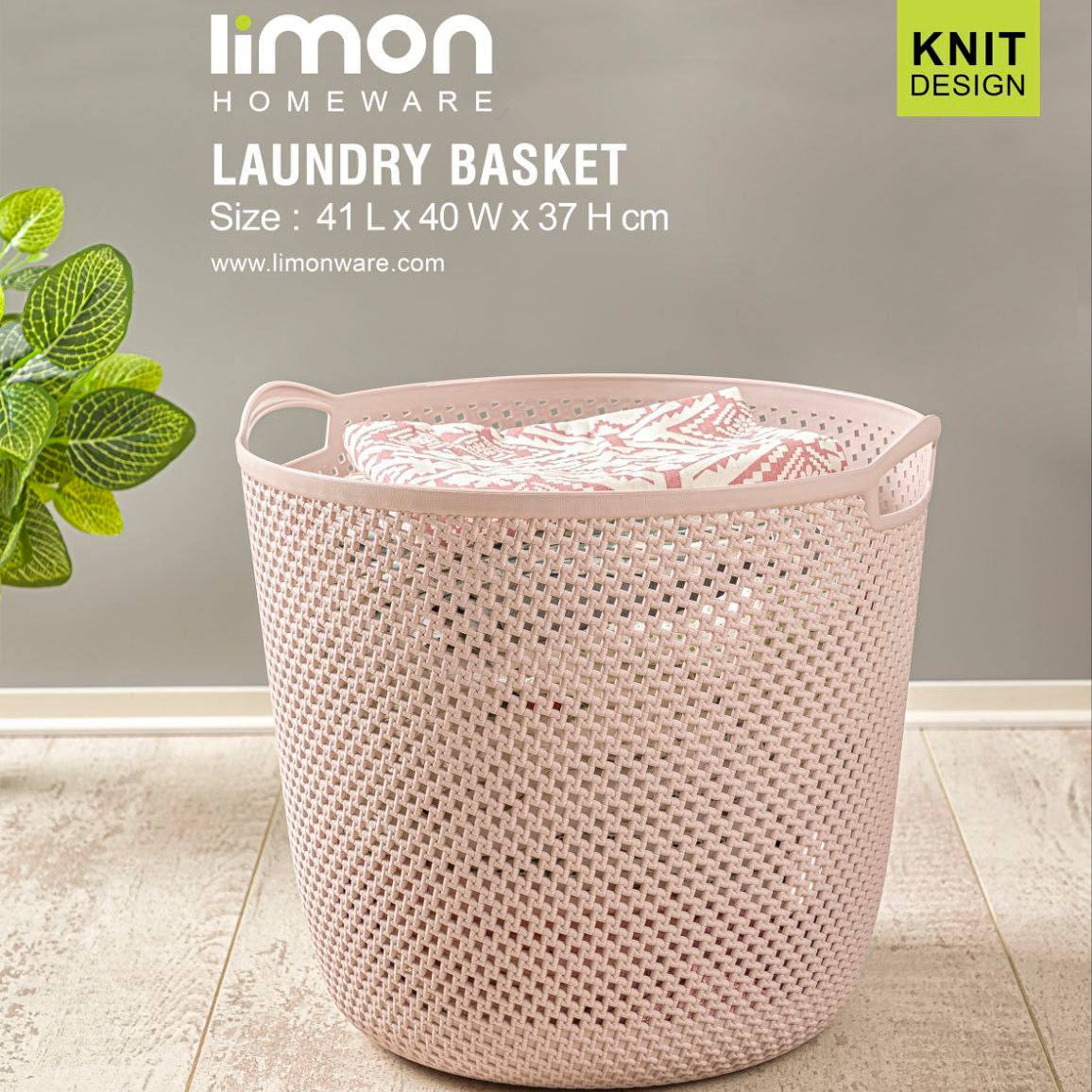 Round Flexi Laundry Basket with Handles (2138) by Limon - All-In-One Store Pakistan