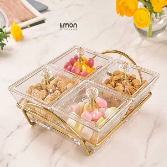 Signature Square Snack Serving Tray by Limon - All-In-One Store Pakistan