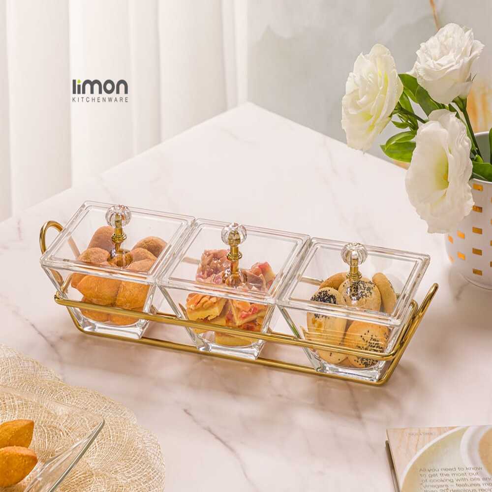 Signature Square Snack Serving Tray by Limon - All-In-One Store Pakistan