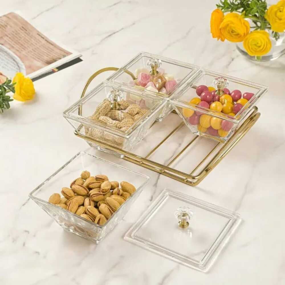 Signature Square Snack Serving Tray by Limon - All-In-One Store Pakistan