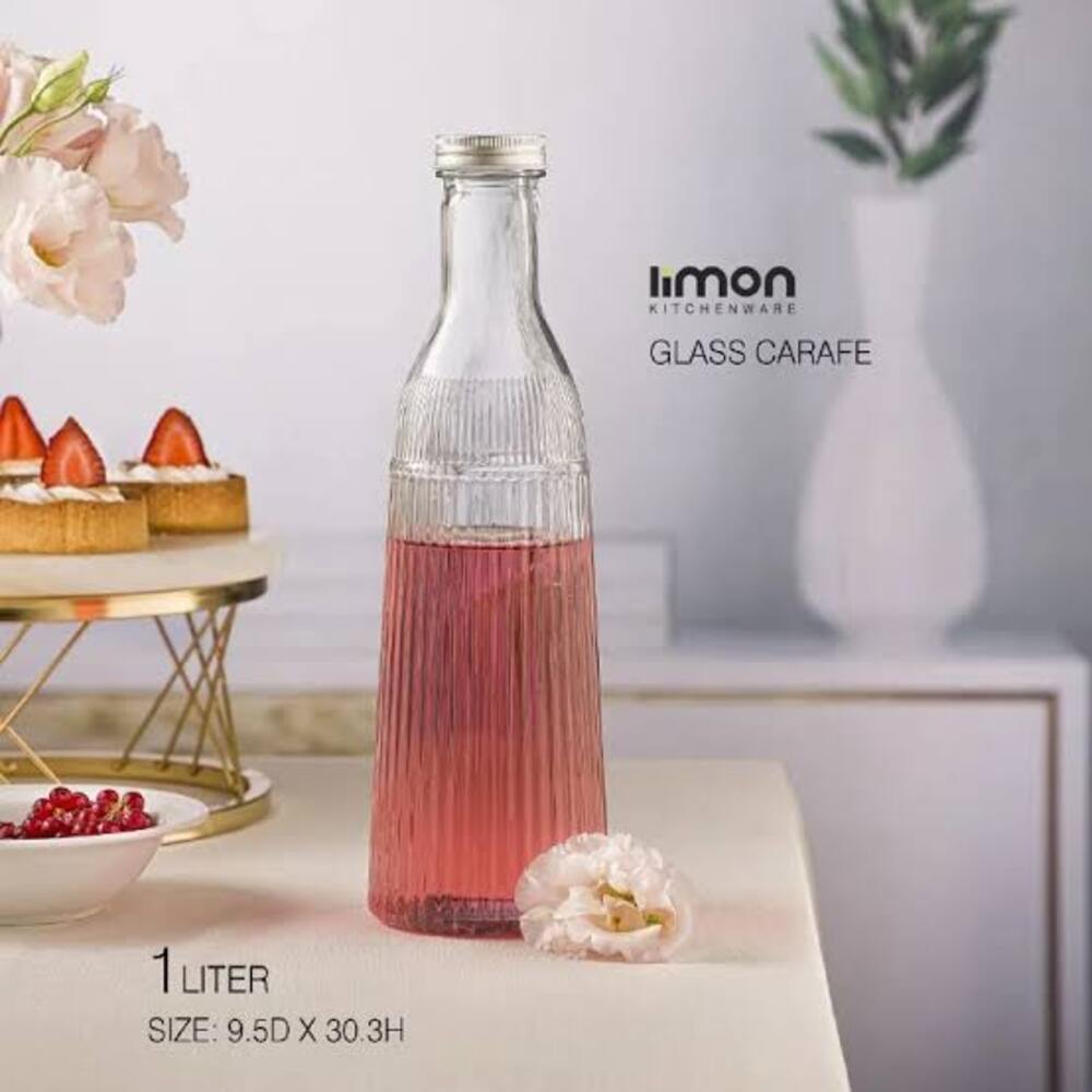 Lumine Elegance Glass Bottle 1000ml (2274) by Limon - All-In-One Store Pakistan
