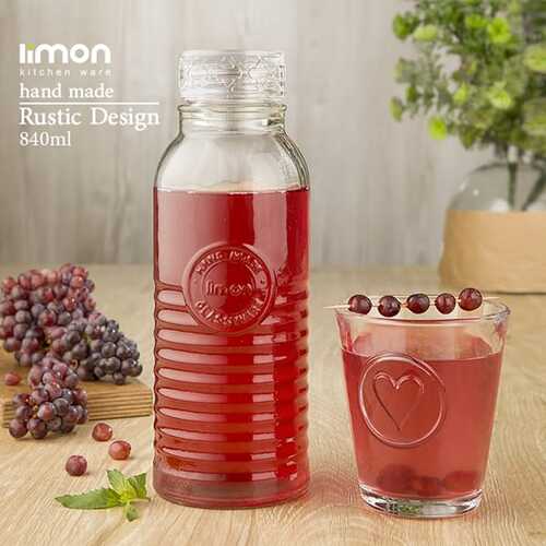 Rustic Charm Glass Bottle by Limon - All-In-One Store Pakistan