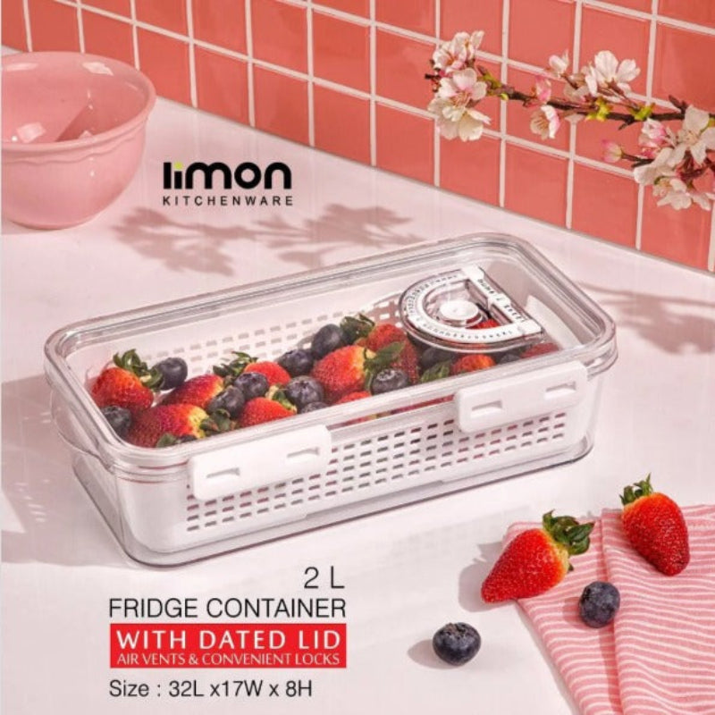 CrispLock Storage Container with Dated Lid by Limon - All-In-One Store Pakistan