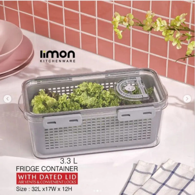 CrispLock Storage Container with Dated Lid by Limon - All-In-One Store Pakistan