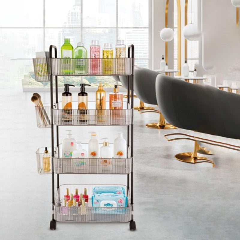 4-Tier Acrylic Utility Rolling Trolley (2374) by Limon - All-In-One Store Pakistan