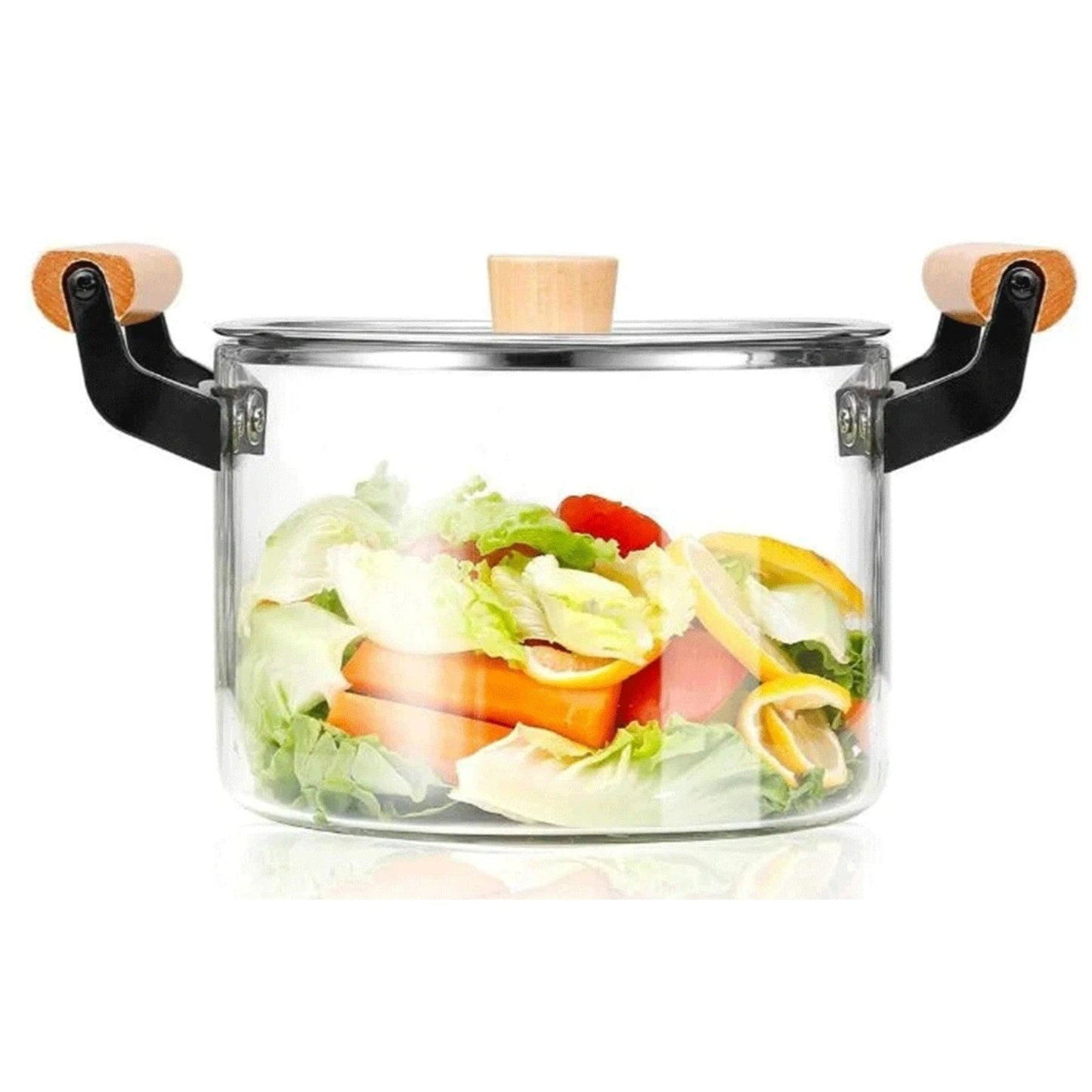 Fabulous GlassPot with Wooden Handles 3.5L - All-In-One Store Pakistan