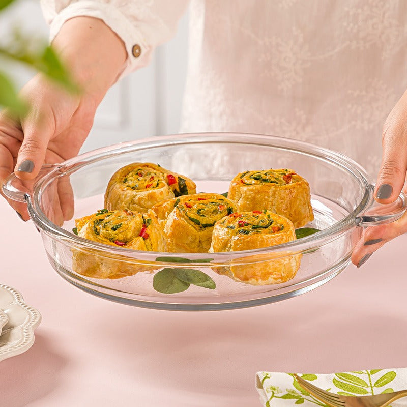 CrystalBake Ovenware Dish & Serving Tray (2235) by Limon - All-In-One Store Pakistan
