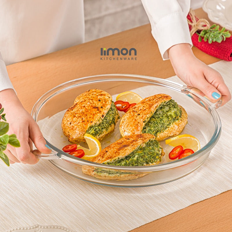 CrystalBake Ovenware Dish & Serving Tray (2235) by Limon - All-In-One Store Pakistan