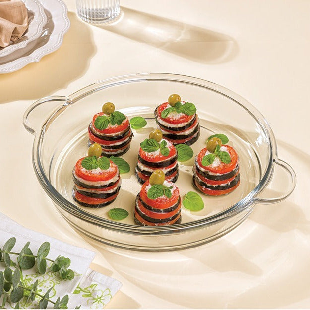 CrystalBake Ovenware Dish & Serving Tray (2235) by Limon - All-In-One Store Pakistan