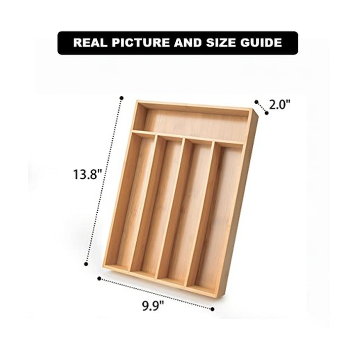 SmartSpace Expandable Bamboo Organizer - All-In-One Store Pakistan