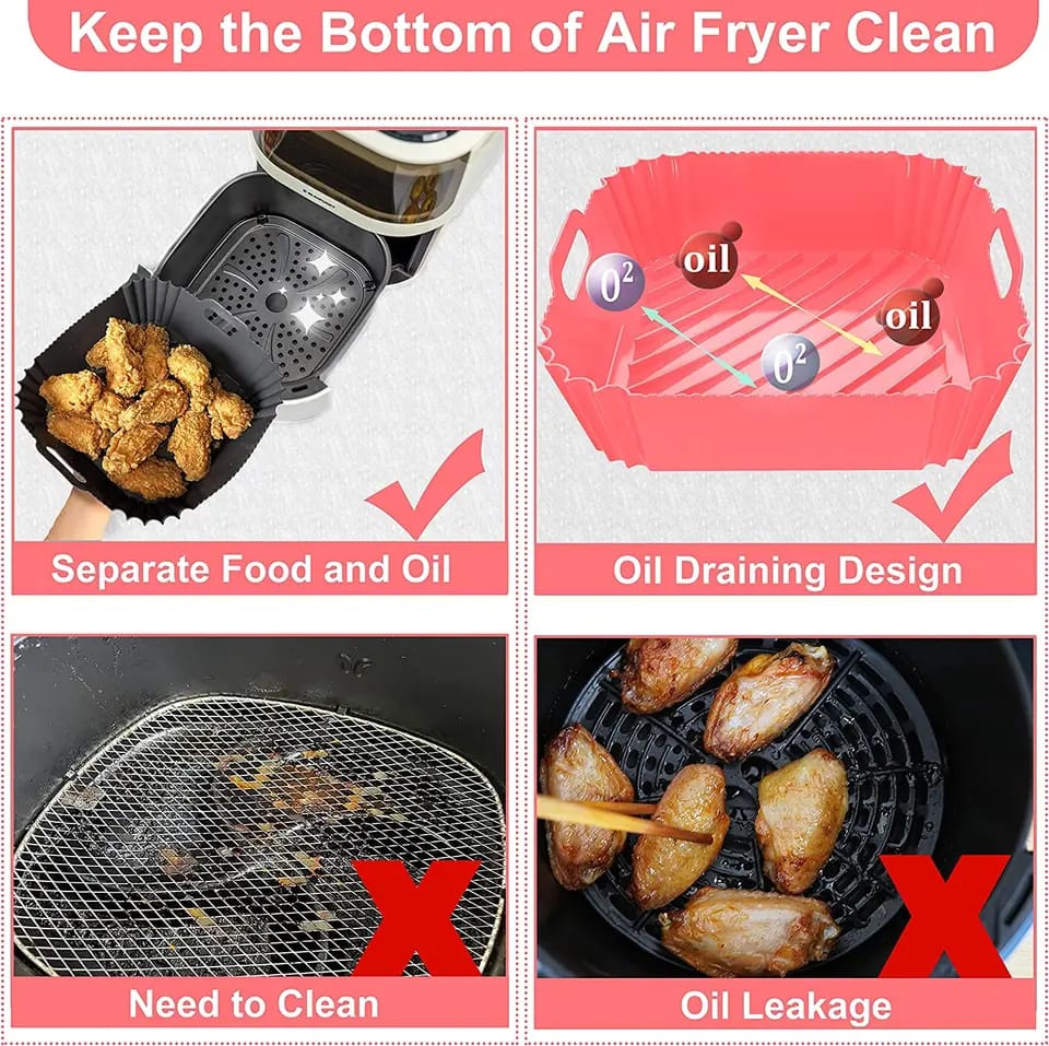 Air Fryer Silicone Reusable Mold - All-In-One Store Pakistan