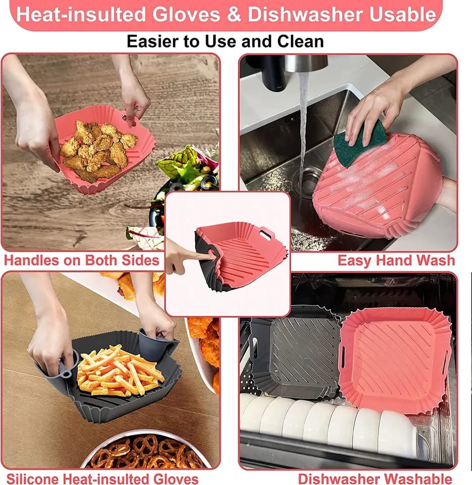 Air Fryer Silicone Reusable Mold - All-In-One Store Pakistan