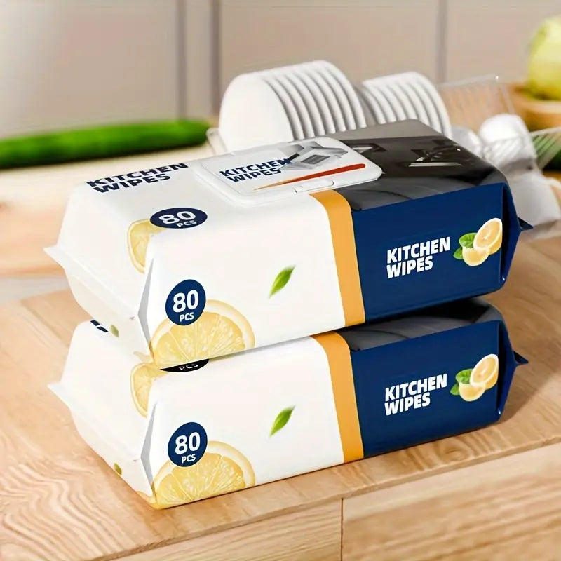 80 Pcs Heavy Duty Kitchen Wipes - All-In-One Store Pakistan