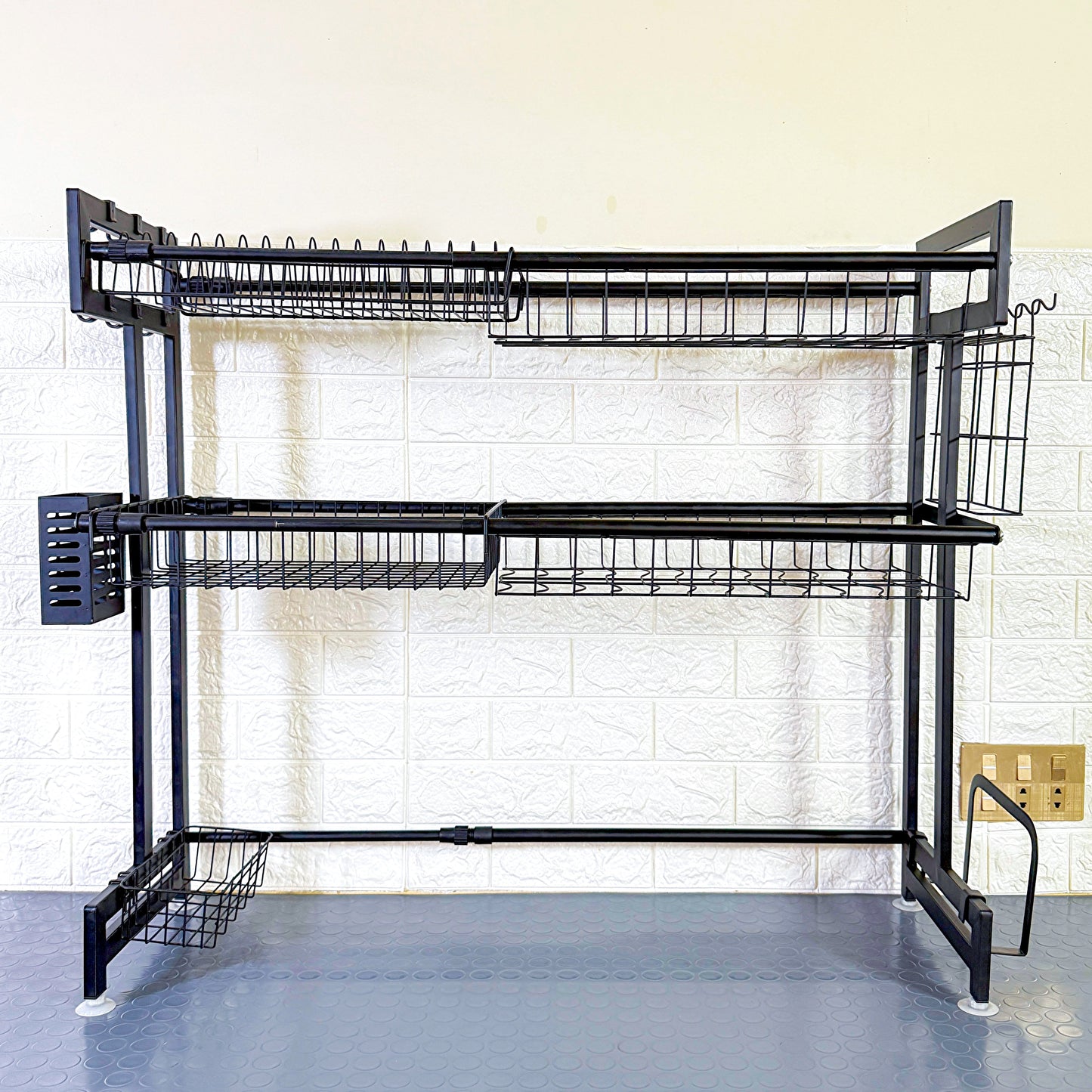 Expandable 2-Tier  OverSink Dish Drying Rack By Matrix - All-In-One Store Pakistan