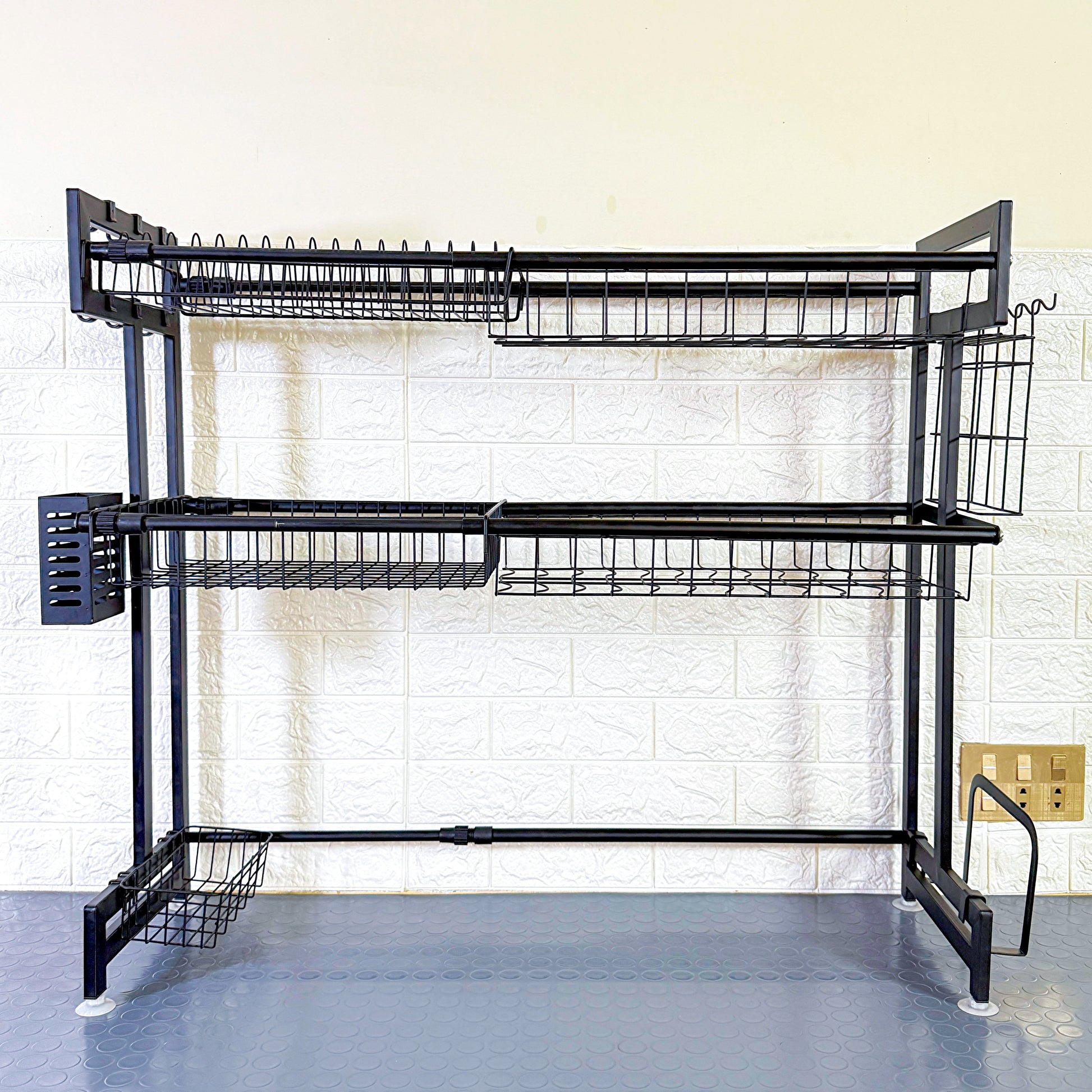 Expandable 2-Tier  OverSink Dish Drying Rack By Matrix - All-In-One Store Pakistan