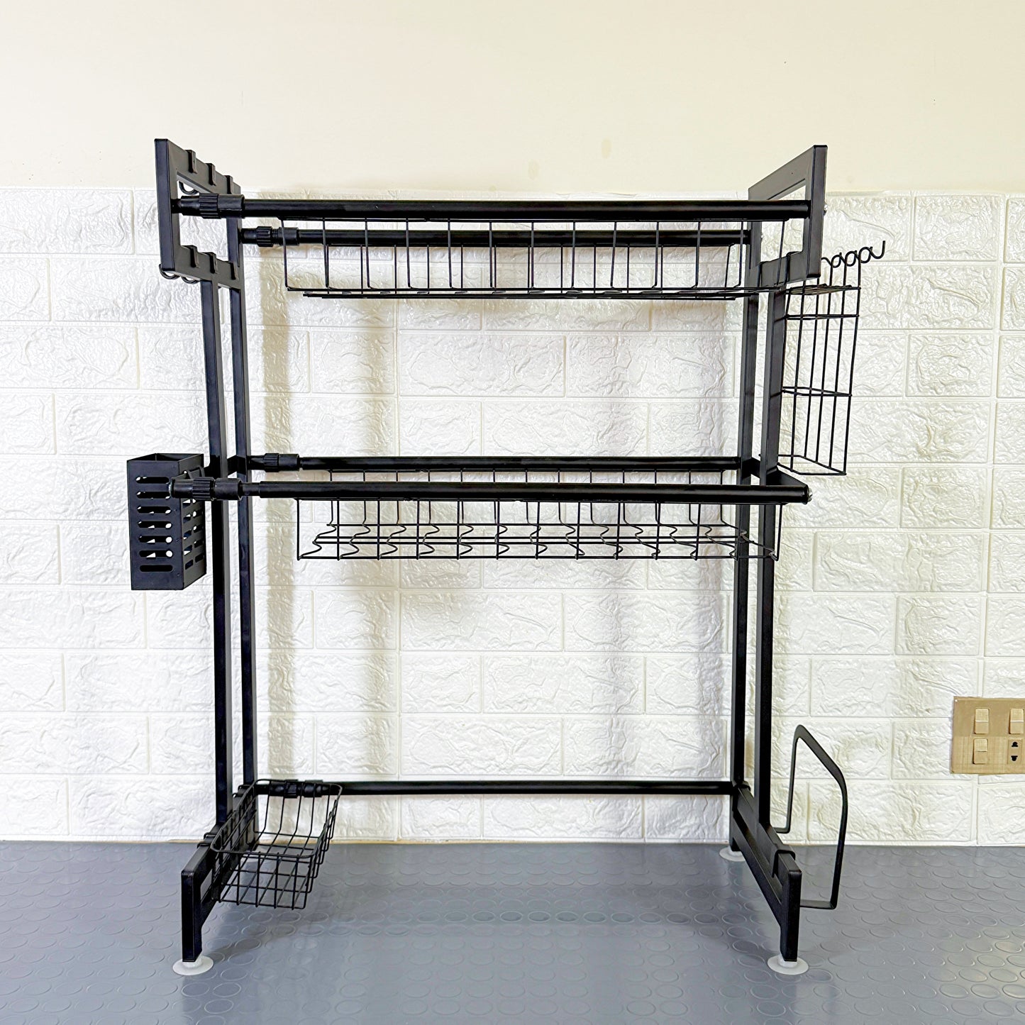 Expandable 2-Tier  OverSink Dish Drying Rack By Matrix - All-In-One Store Pakistan