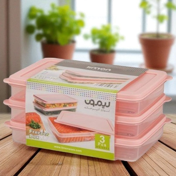 3Pcs Freezer Boxes (77035) by Limon - All-In-One Store Pakistan