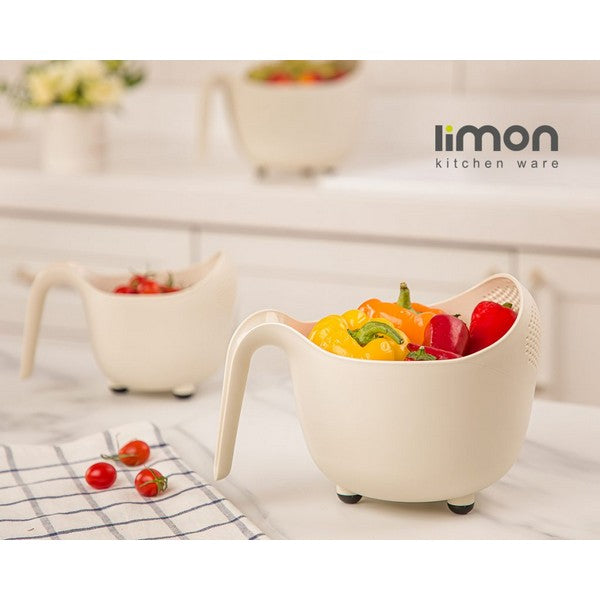 Fruits and Vegetables Wash Bowl with Drainer by Limon - All-In-One Store Pakistan