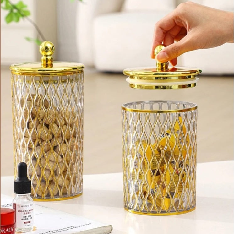 Wavy Canister Trio - Transparent - All-In-One Store Pakistan