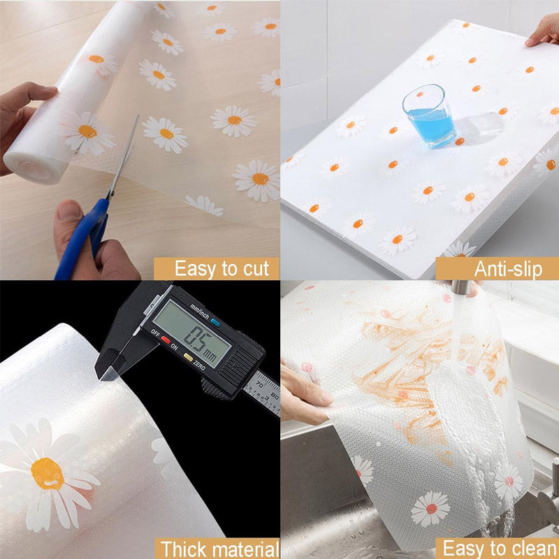 Printed Series Non-Skid Fridge & Drawer Mats (45x150cm) - All-In-One Store Pakistan