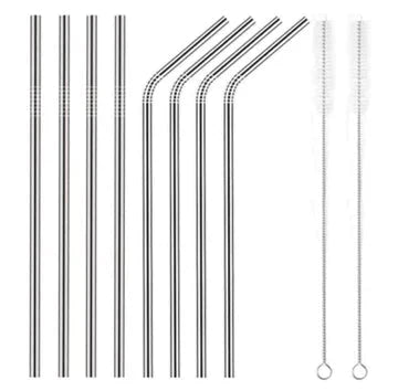 Reusable Steel straw ( set of 4 ) - All-In-One Store Pakistan