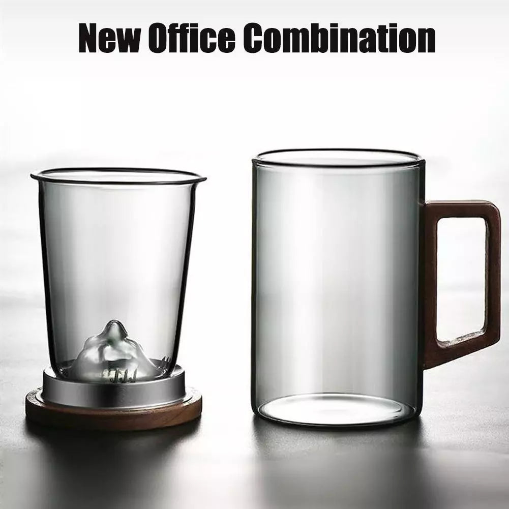 Glass Tea Cup with Infuser/Stainer and Lid - All-In-One Store Pakistan