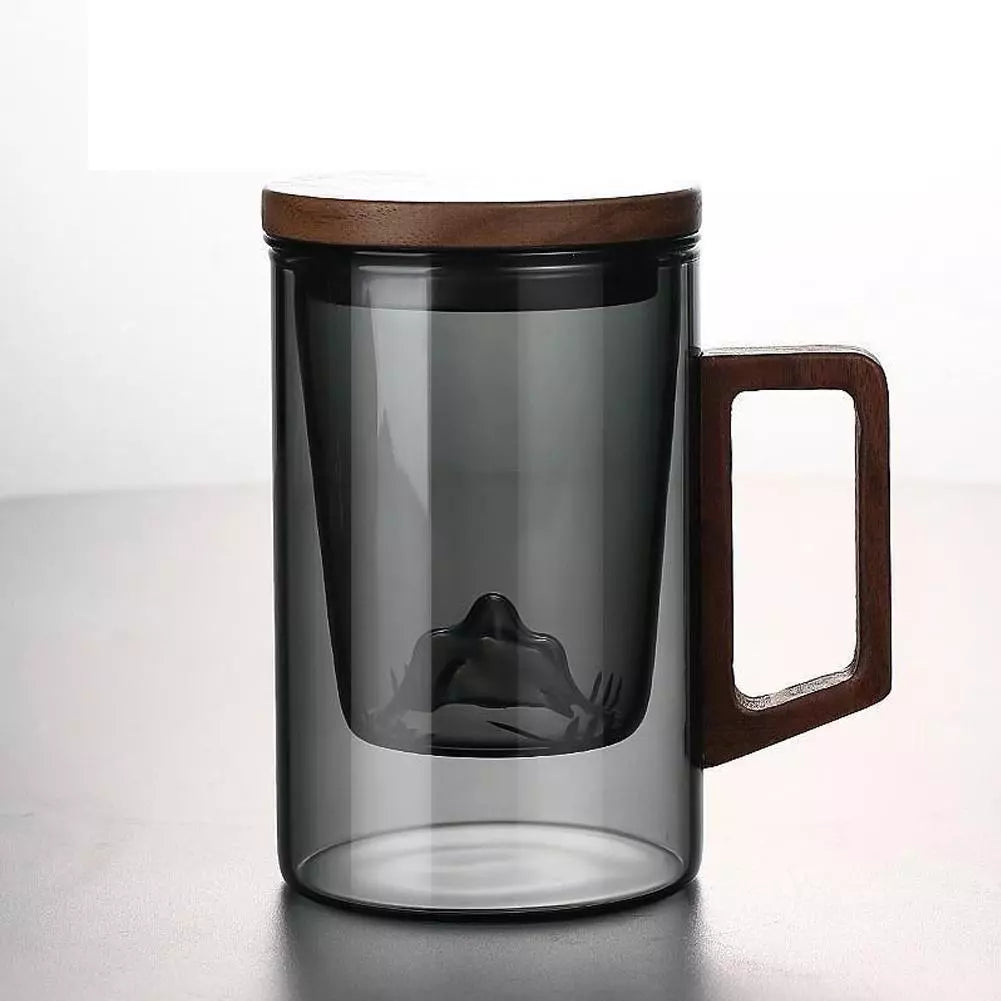 Glass Tea Cup with Infuser/Stainer and Lid - All-In-One Store Pakistan