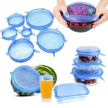 Silicone Lids pack of 6 - All-In-One Store Pakistan