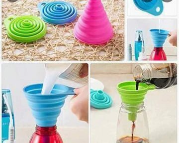 Silicone Foldable Funnel - All-In-One Store Pakistan
