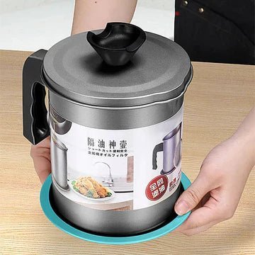 Stainless Steel Oil Filter Pot - All-In-One Store Pakistan