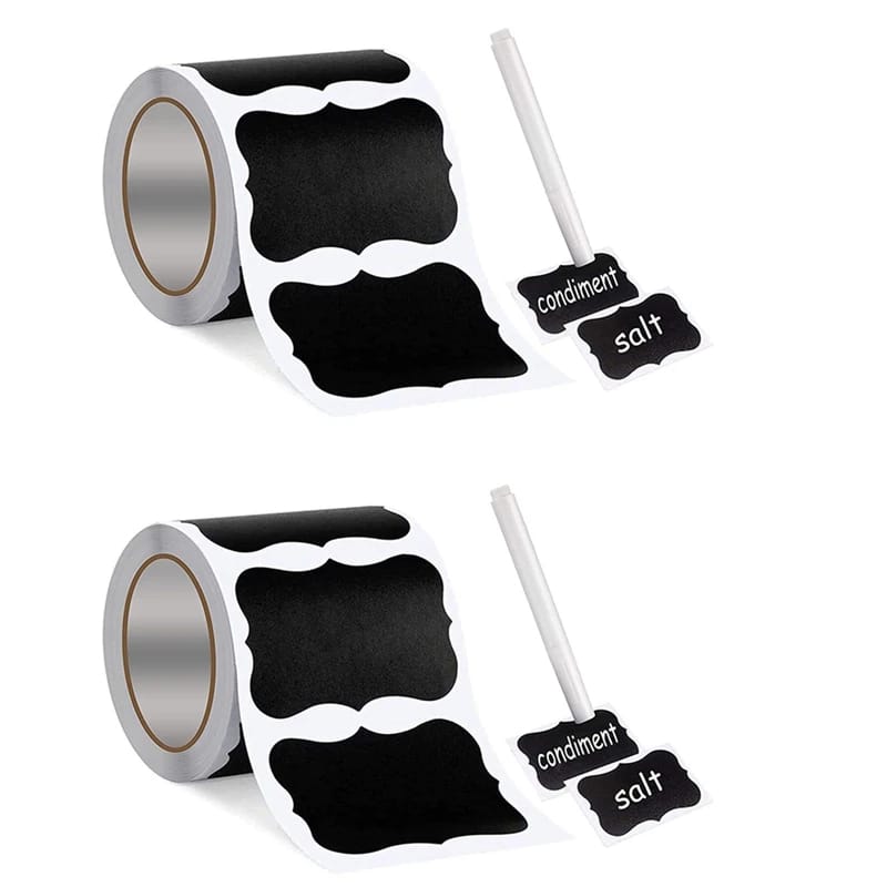 Wavy Shape Chalkboard Sticker With Pen - All-In-One Store Pakistan