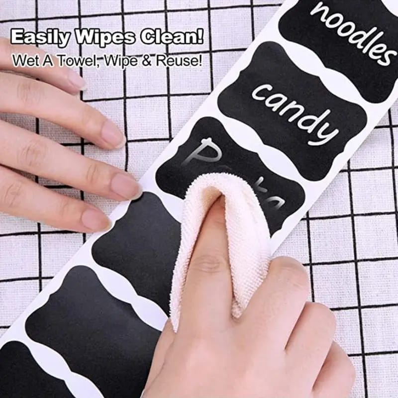 Wavy Shape Chalkboard Sticker With Pen - All-In-One Store Pakistan